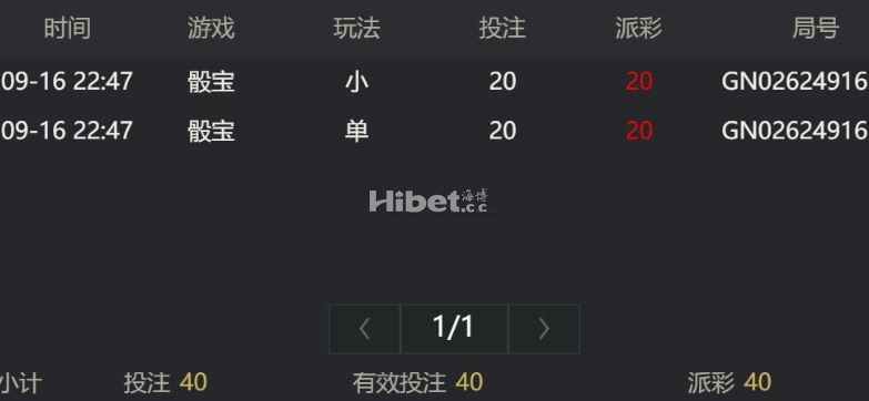去搞一手骰宝，居然中了